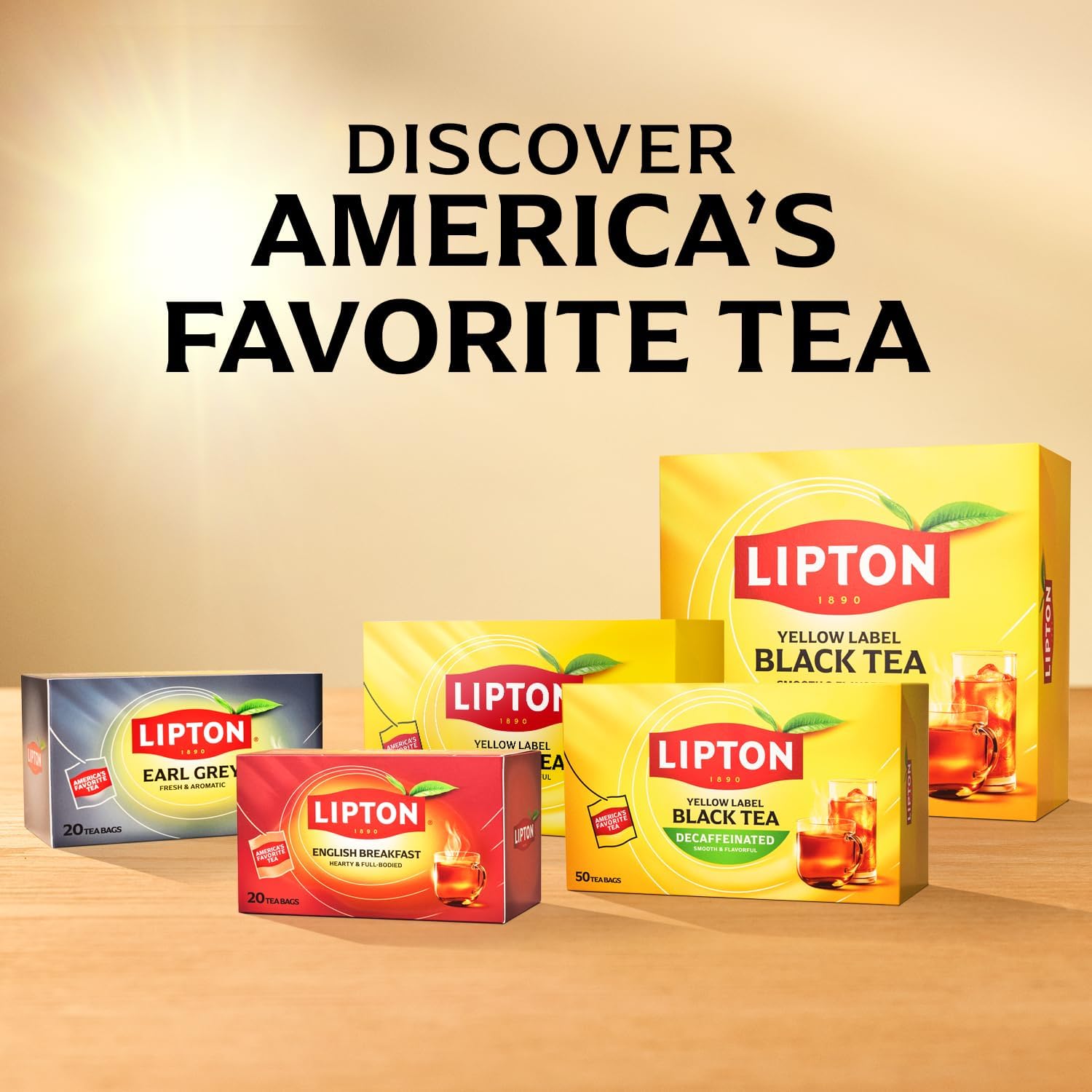 Lipton Black Tea Bags 600-Count Premium Breakfast Tea with High Caffeine for Hot or Iced Tea Beverages, 100% Rainforest Alliance Certified Bulk Tea, 6-Pack of 100 Bags Each