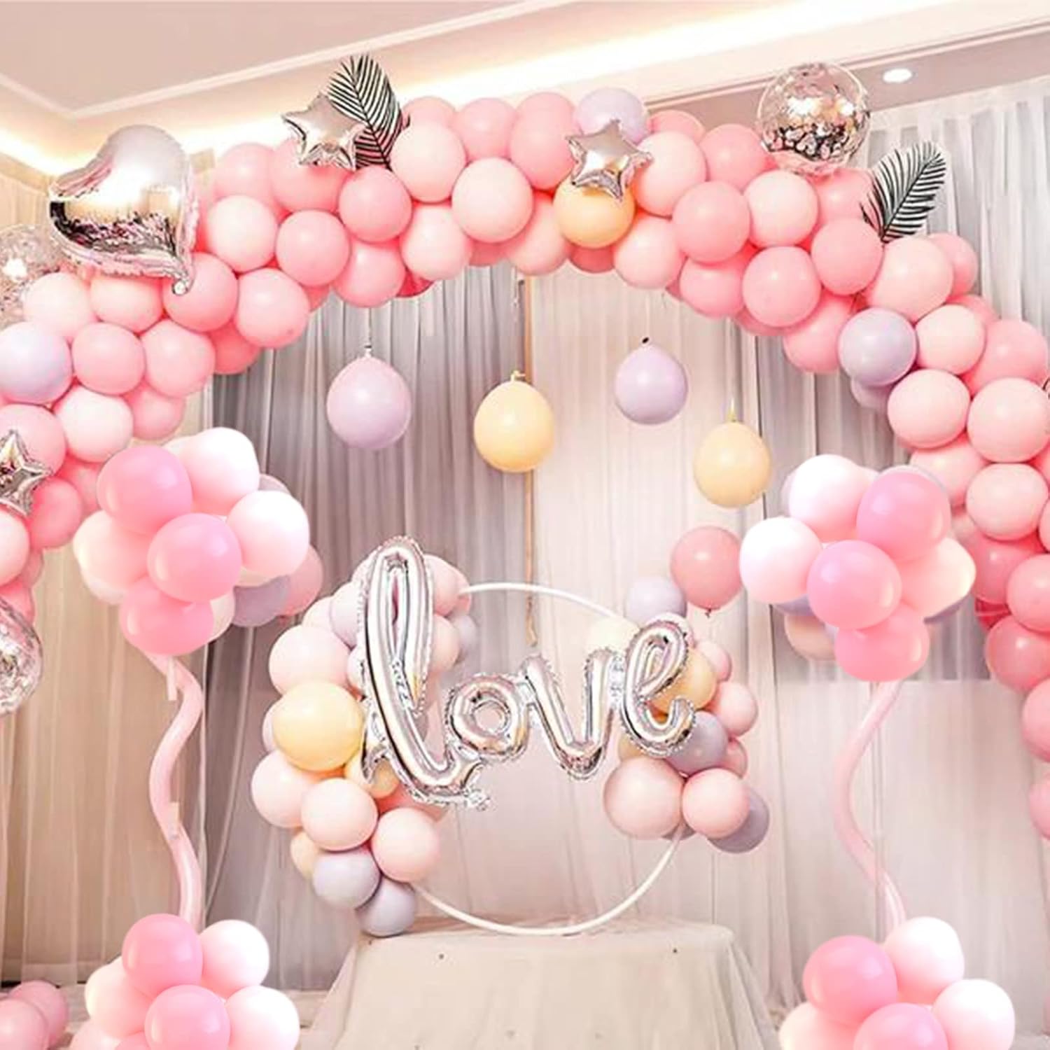 Pink Balloons | 110 Pcs Mini 5-Inch Thick Latex Balloons for Birthday & Baby Shower Decor