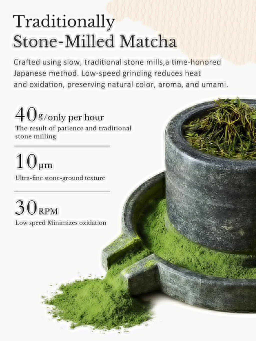 YUZUKI Matcha Powder - Japanese Ceremonial Grade Green Tea - First Harvest, Zero Sugar, 40g (1.4 oz)
