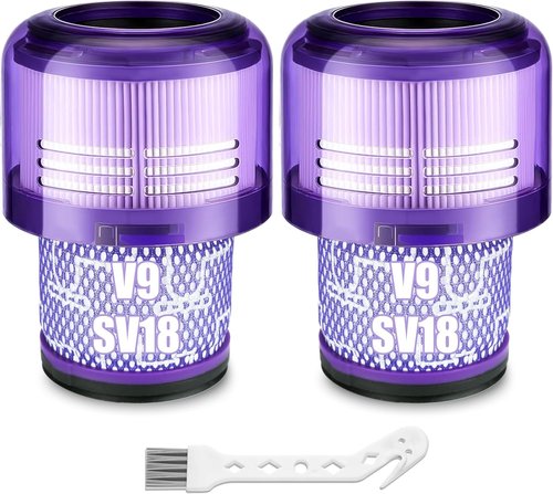 Lemige Vacuum Filter Replacement Parts - 2 Pack for Dyson V9 Motorbar & SV18 Cordless Vacuum
