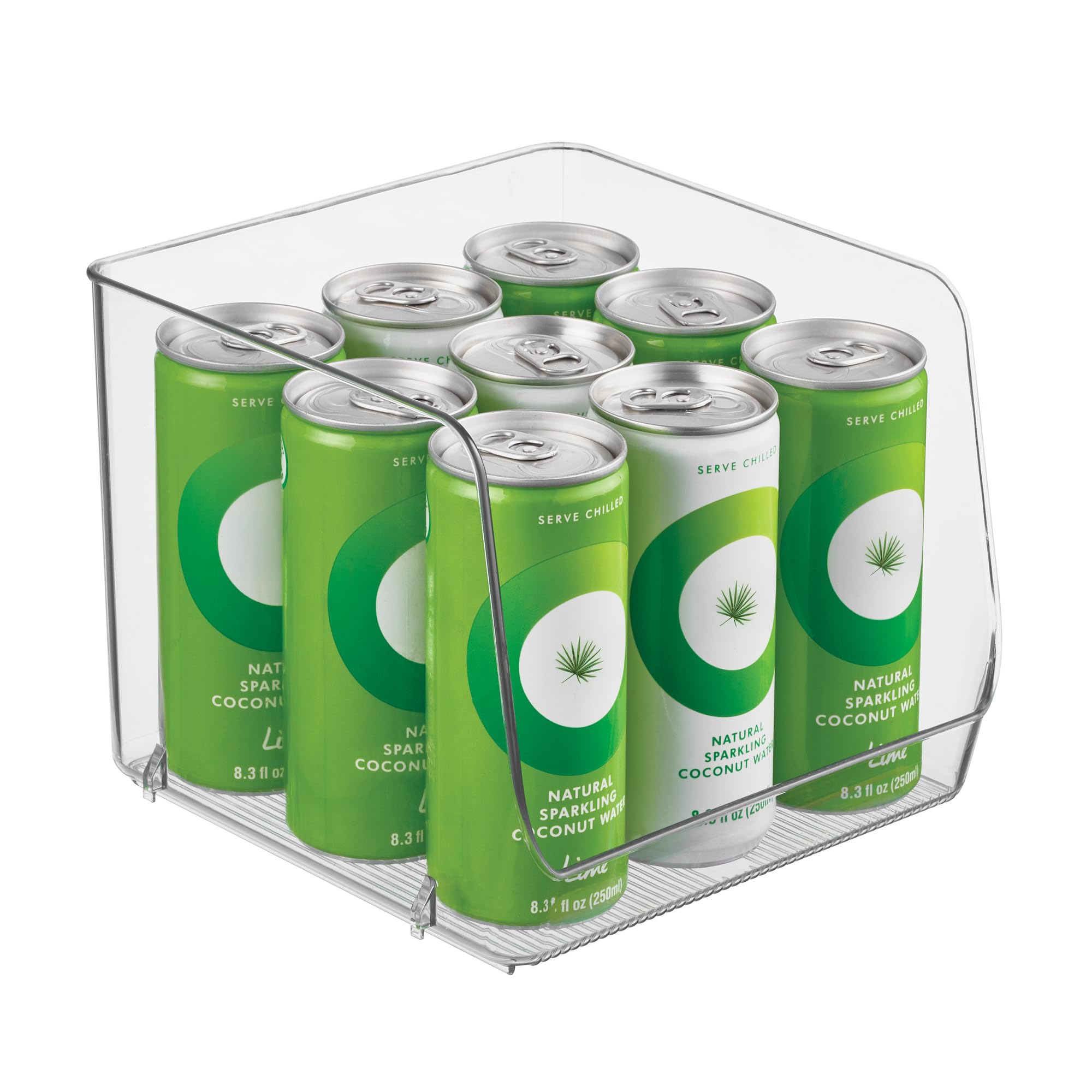 iDesign Open-Front Storage Bin - All-Purpose Bin for Kitchen, Bathroom, or Office - Clear - Made in USA