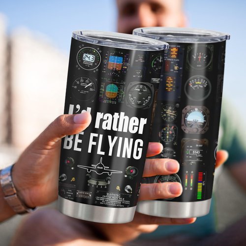 Ladyhold Pilot Gifts, Aviation Gifts for Pilots Men Tumbler 20Oz, Airplane Gift for Men, Pilot Gift for Aviation Lovers Ideas