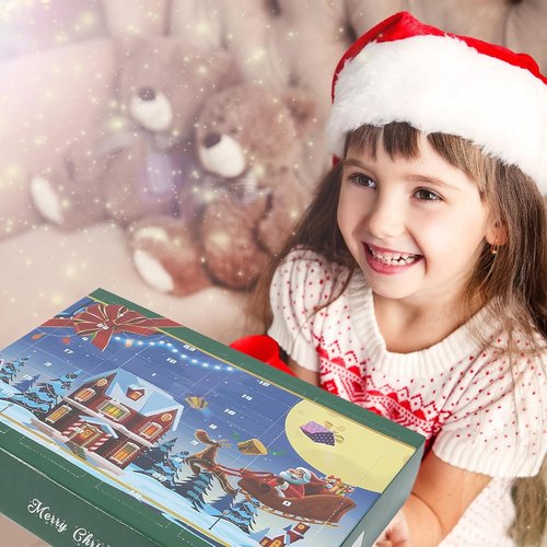 Diamond Painting Kits Advent Calendar 2025 for Kids, 24 Days Christmas Countdown Calendar, Make Your Own Gem Keychains, Arts and Crafts for Girls, DIY Crafts Christmas Gift Ideas for Girls Age 4-10