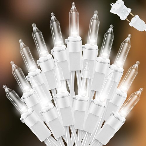 LAMPHOME Mini LED String Lights - 21.6FT White Indoor/Outdoor Christmas Decor for Parties & Weddings