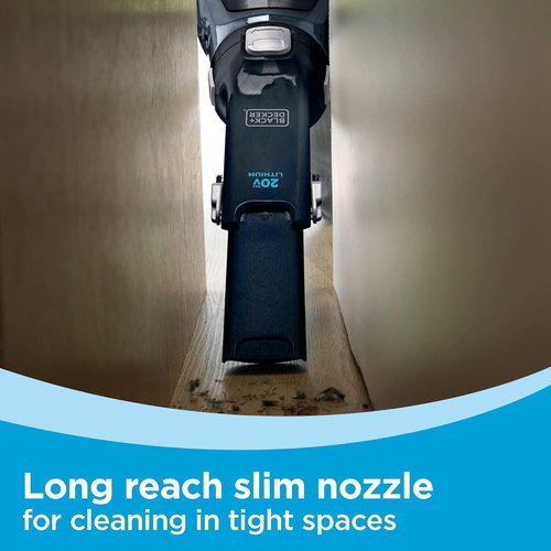 BLACK+DECKER 20V Cordless Hand Vacuum - Powerful Suction with Crevice Tool & Flip-Up Brush