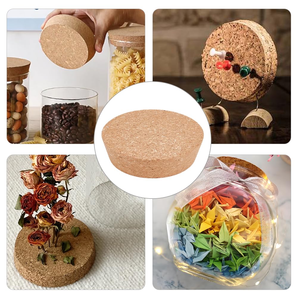 OLYCRAFT Large Cork Stoppers 4.1~4.7 Inch Cork Bottle Stoppers Tapered Corks Plugs Corks Canning Jar Lids Wood Tapered Plugs Wooden Taper Stopper for Kitchen Wedding Favor Canning