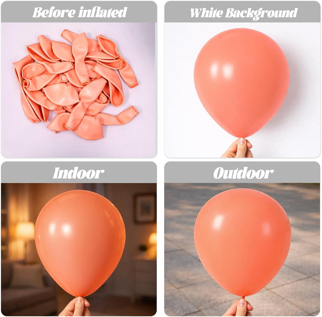 Voircoloria Peach Balloon Garland Kit - 90 Pack with Various Sizes (5-18 Inch) for Parties & Celebrations