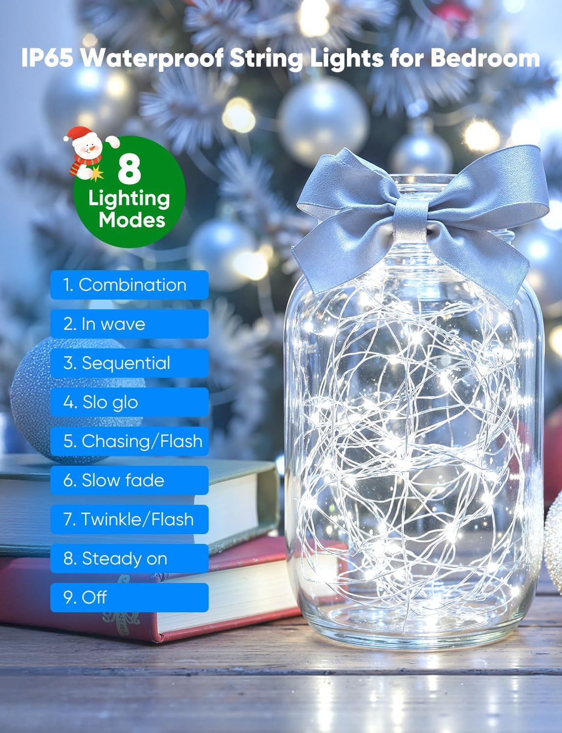Minetom 12 Pack Fairy Lights - Battery Operated 20 LED String Lights | 7ft Waterproof Silver Wire for DIY Decor