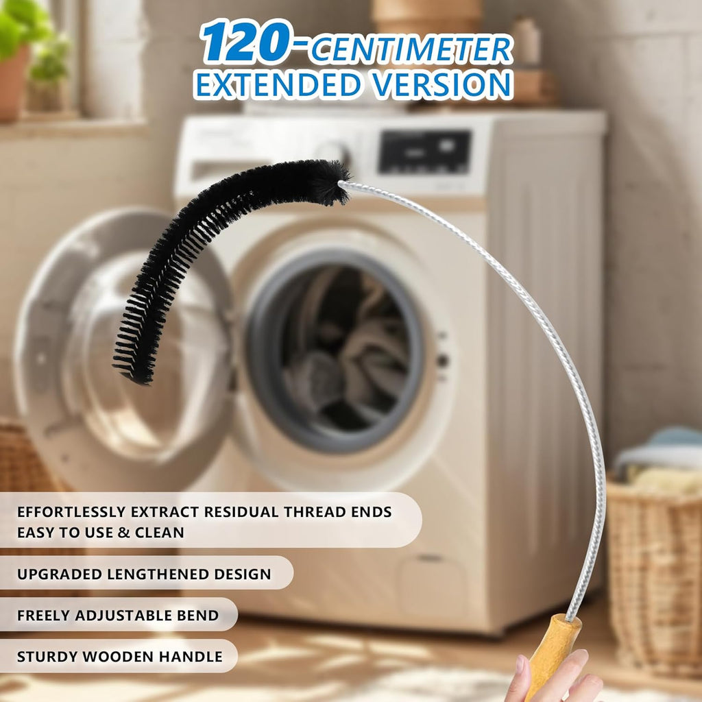 Skiennix Dryer Lint Brush - 47.2 Inch Extra Long Flexible Tool for Efficient Lint Trap Cleaning