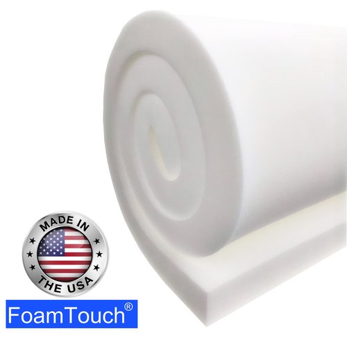 FoamTouch 2"x24"x72" Gel Memory Foam Bench Cushion Replacement Medium Firm (Seat Replacement, Upholstery Sheet, Upholstery Foam, Mattress, Sofa Cushion, Foam Rubber Padding, Couch)