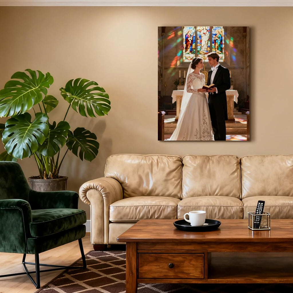WFENJEW Custom Canvas Prints - Personalized Photo Wall Art for Bedroom, Living Room | 6" L x 8" W