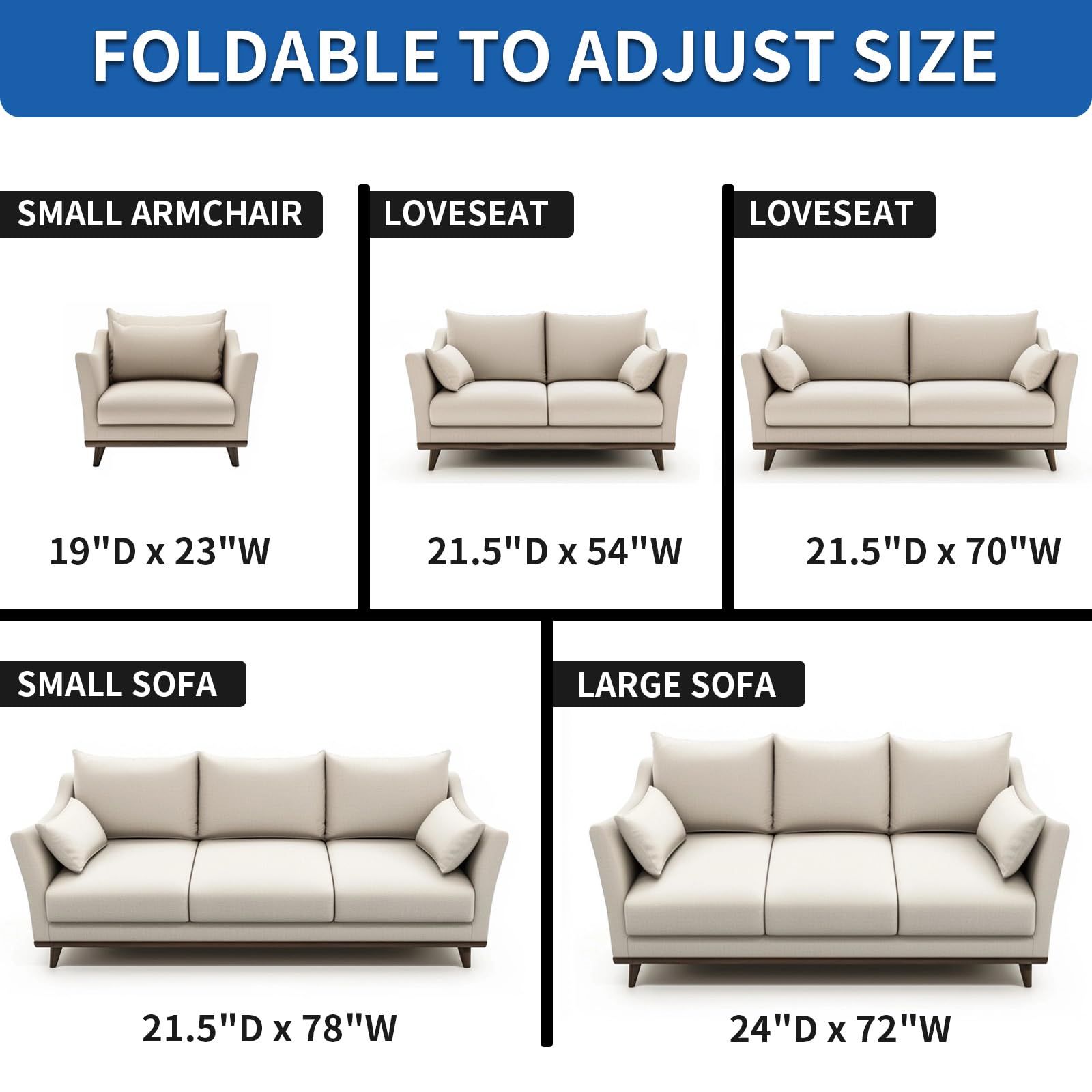 THMINS Heavy Duty Sofa Cushion Support Board for Sagging Sofas, 21.5''x 70'' Laminated Wood Sofa Cushion Support Board, Deep Support and Seat Protection