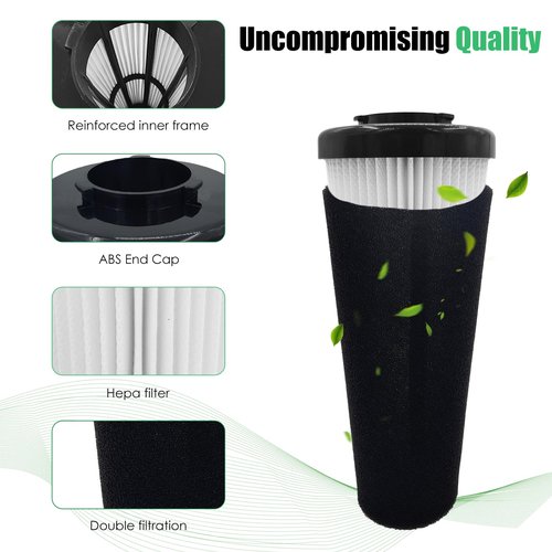 Vacuum Filter for Dirt Devil F112 Endura Replacement, Replaces AD47936, compatible with Odor Trapping Dirt Devil Filter F112 UD20120NC/UD70161/UD70167/UD70181/UD70187/UD70171-2 Pack