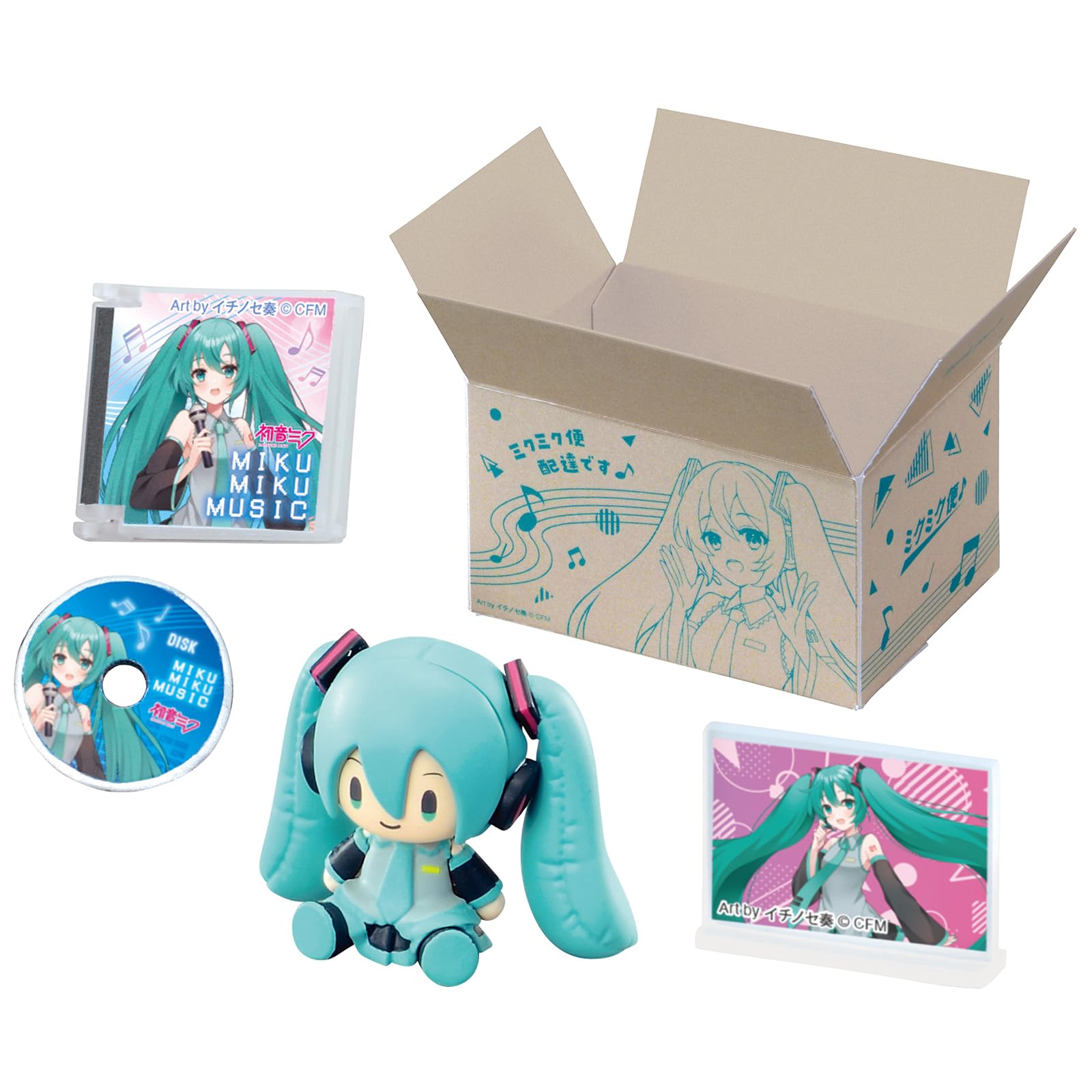 Re-Ment Miku Miku Room Blind Box - Includes 1 of 8 Collectible Mini Figurines - Fun and Versatile Decoration