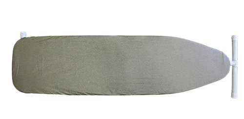 Silicone Coating Metallic Finish Ironing Board Cover and Pad Set 15" x 54" Standard Size Ironing Board (Gold)