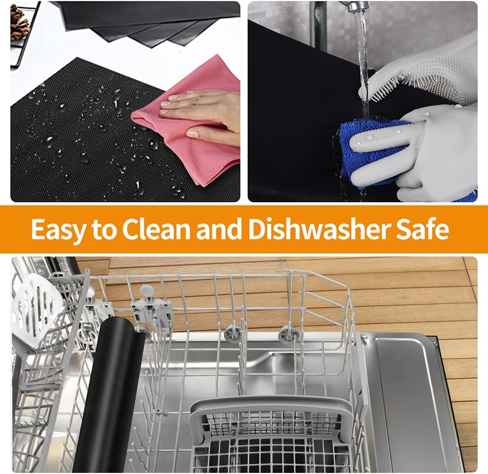 Skiennix Large Oven Liners - Reusable Nonstick Teflon Mats | 17"x 25" Heavy Duty & Heat Resistant