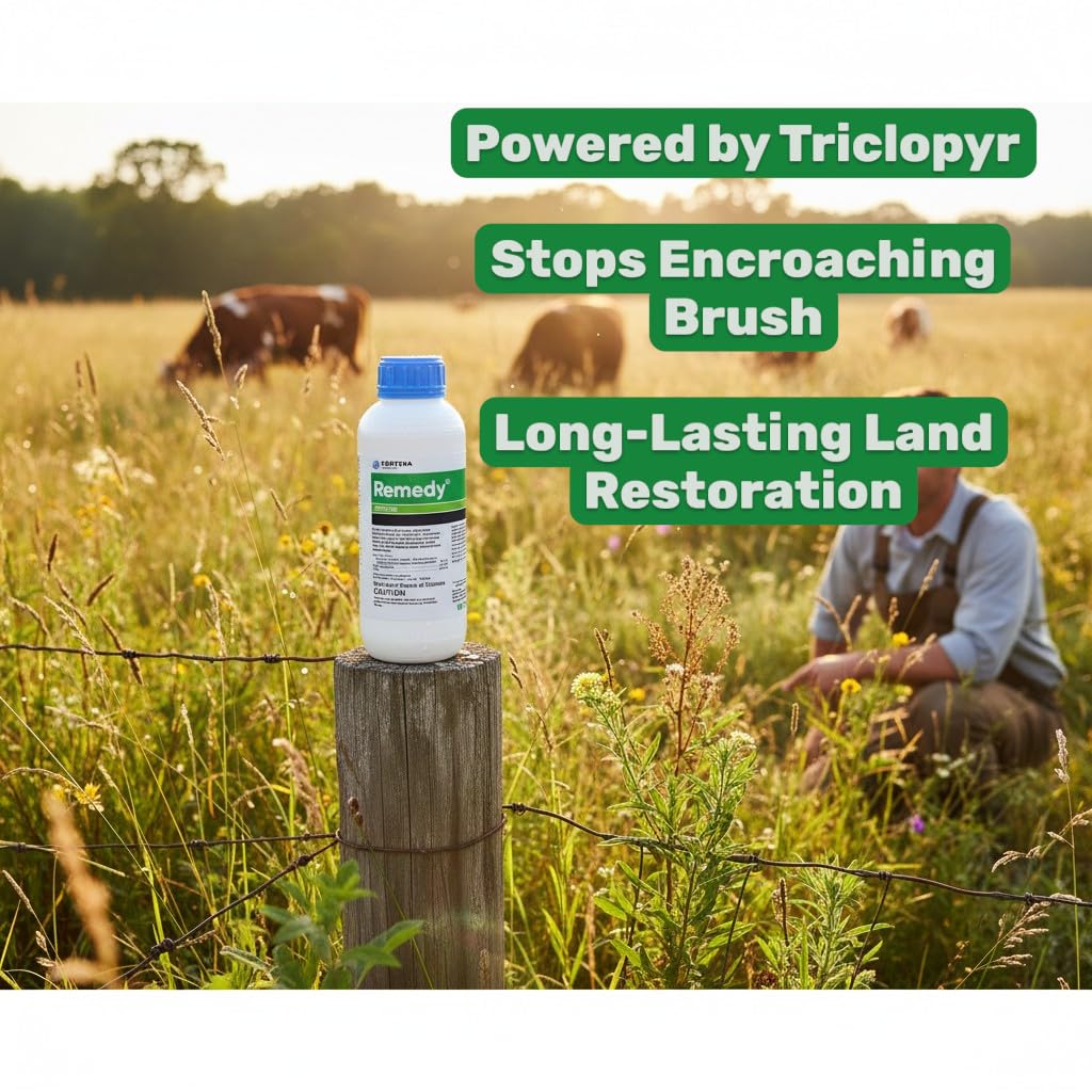 Remedy Herbicide Concentrate - Triclopyr Weed Control for Pastures & Rangelands - 1 Quart for Long-Lasting Results