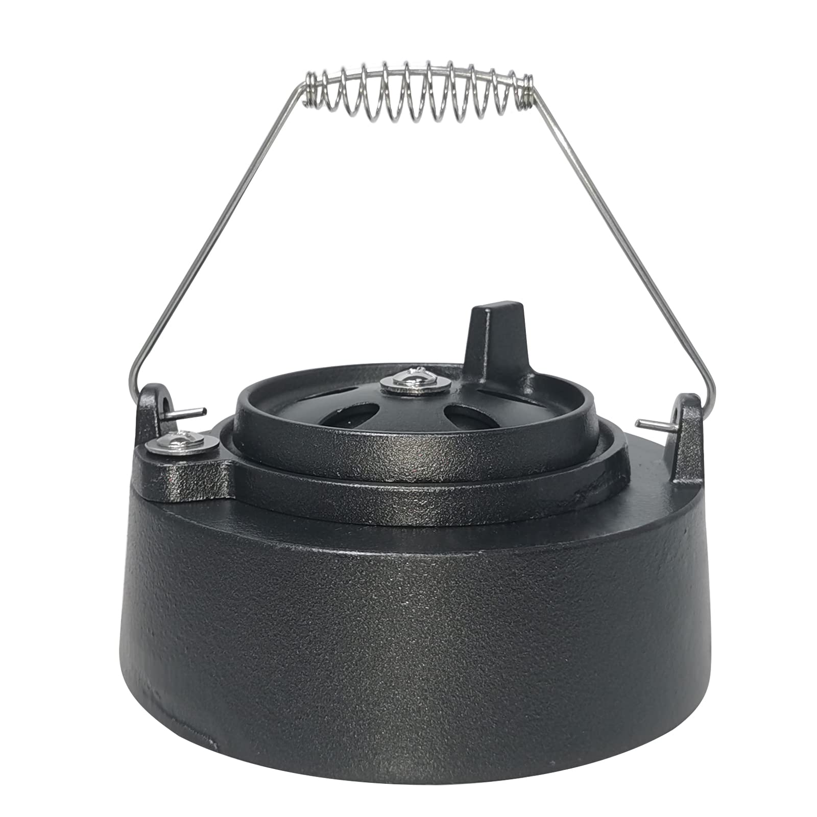 Quantfire Cast Iron Cap for Big Green Egg Dual Function Metal Top, Daisy Wheel Chimney Cap for M/L/XL/XXL Big Green Egg Accessories Replacement