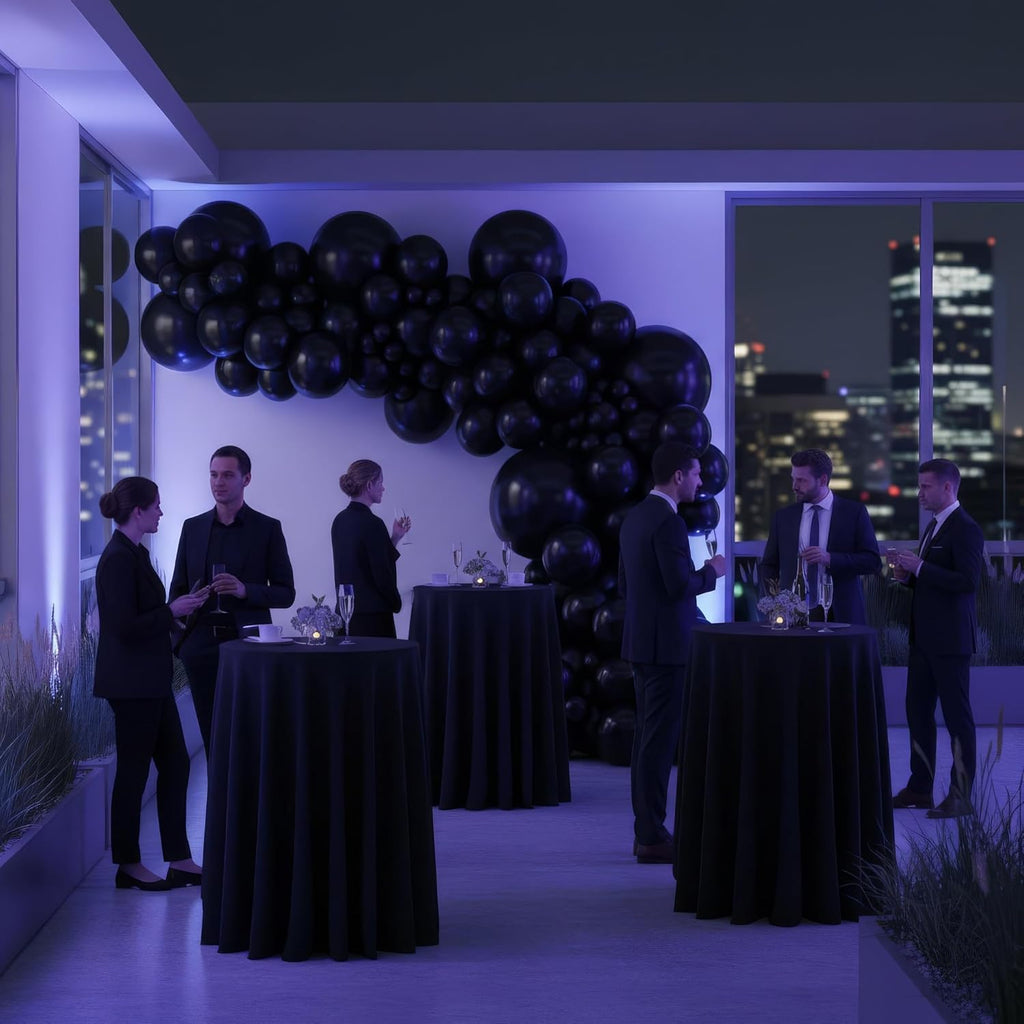 Vellax™ Balloon Garland Arch Kit - 146 Pcs Black Balloons for Baby Shower, Birthday & Wedding Decor