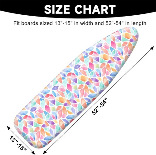 Ironing Board Cover - Heavy Duty Non-Slip Replacement with Thick Padding | 15"x54" Standard Size