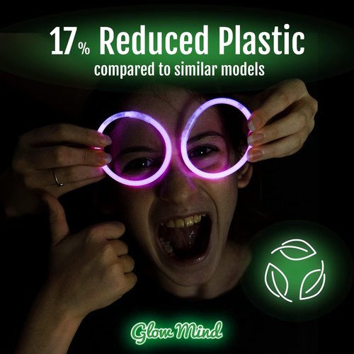 100 Ultra Bright Glow Sticks Bulk Party Pack - Halloween Glow in the Dark Supplies | 8" Glowsticks with Bracelets & Necklaces