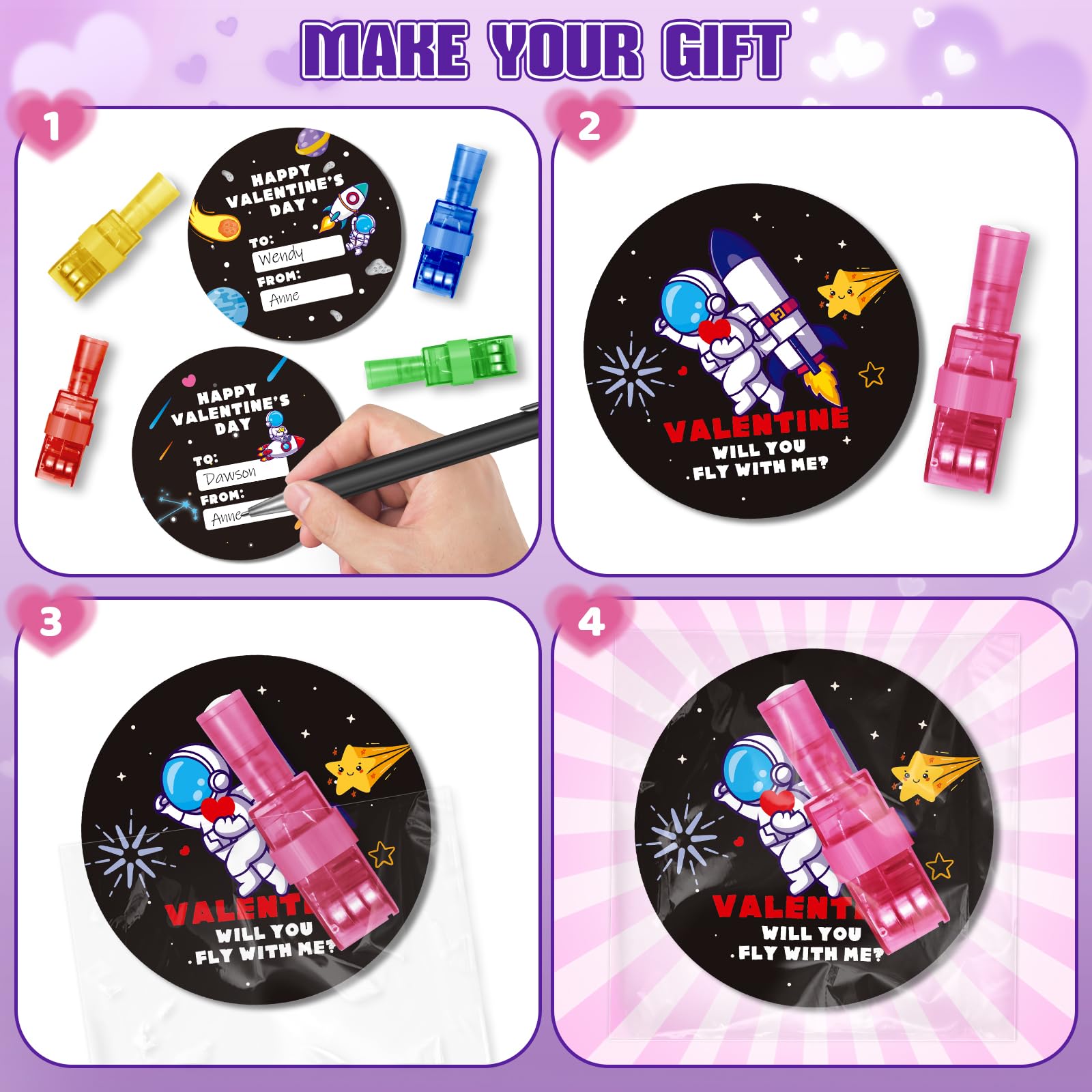 SpringFlower Valentines Day Gifts for Kids, 28 Pack Valentines Day Cards for Kids School with LED Finger Lights Toys, Valentines Day Gards for Classroom Exchange, Party Favors Prizes for Kids