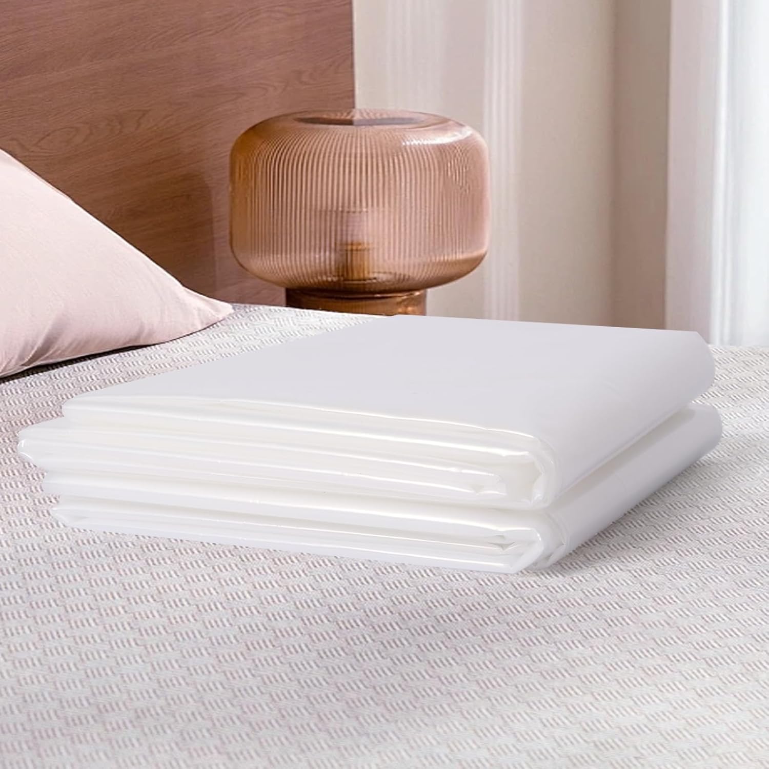 Skiennix Twin/Full Mattress Bags - Waterproof Plastic Covers for Moving & Storage | 2-Pack