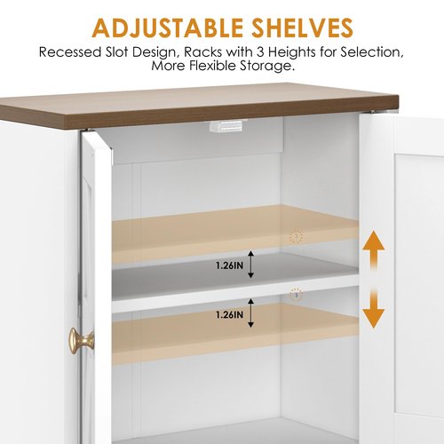 FUNHUKSON Farmhouse Medicine Cabinet - 3-Tier Wall Mounted Storage Organizer with Adjustable Shelves, Towel Bar, 5 Hooksfor Small Bathroom, Laundry Room, Over Toilet, Living Room, Bedroom (White)