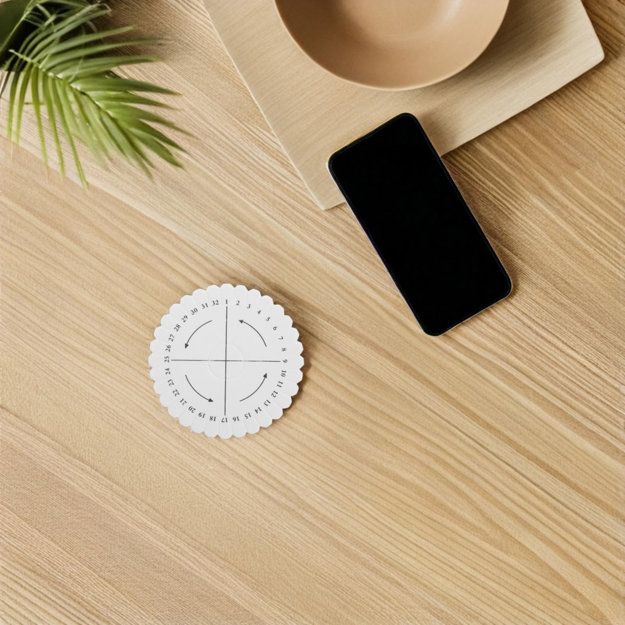 Uonlytech Round Weaving Disk - 32 Slot Bracelet Braiding Plate for DIY Jewelry Making | Ideal for Beginners