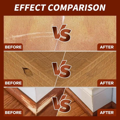 CALIDAKA Furniture Repair Wood Repair Markers Touch Up Pen Marker Repair Pen for Stains,Scratches,Wood Floors,Tables,Carpenters Simple Paint Fix(Black)