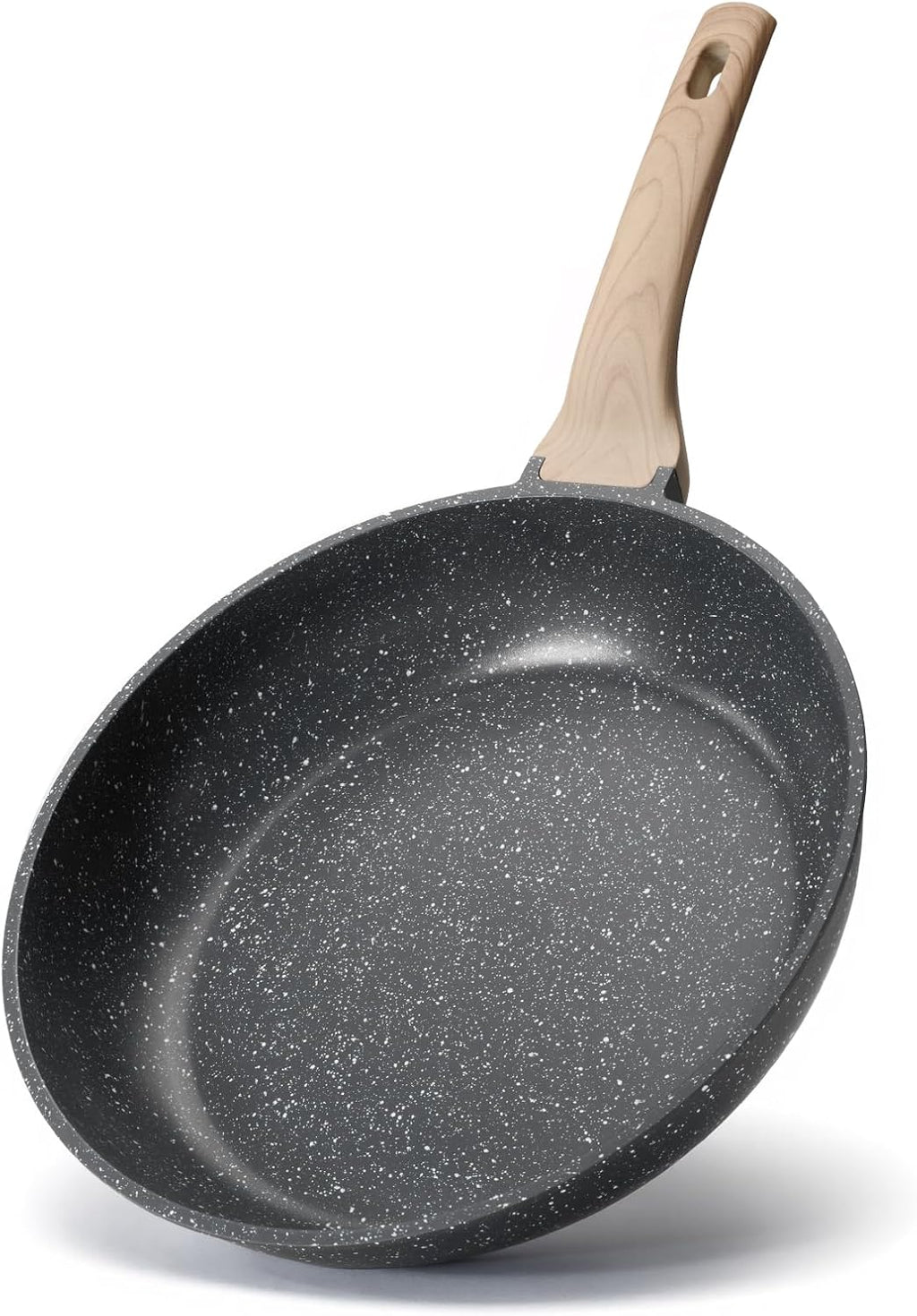 Roomena 8-Inch Nonstick Frying Pan - PFOA-Free Granite Skillet with Heat-Resistant Handle | Induction Compatible
