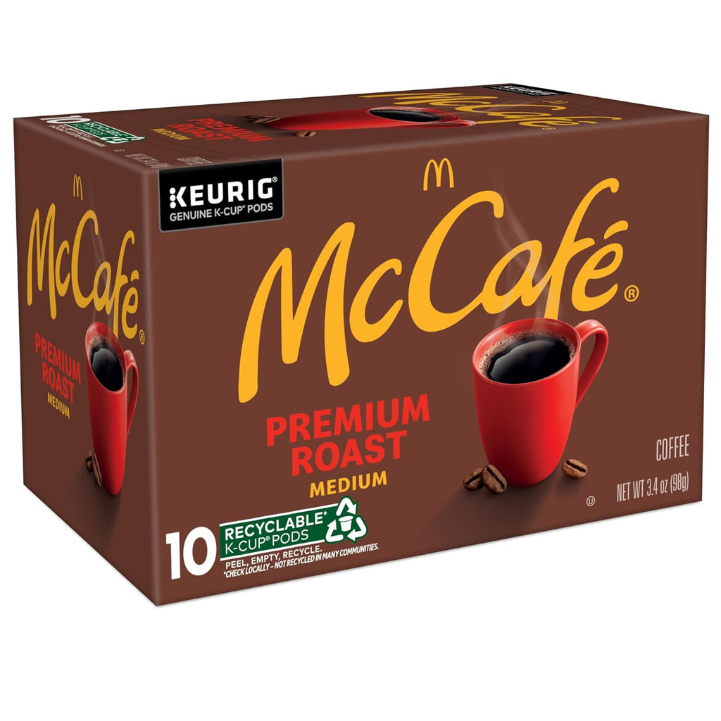 McCafe Premium Roast Coffee - Medium Roast Single Serve K-Cup Pods | 60 Count (6 Packs of 10)