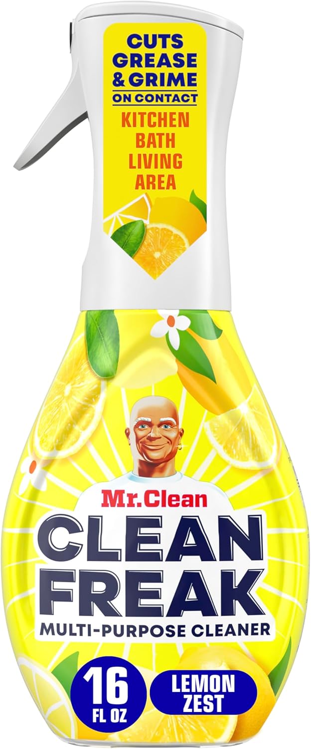 Mr. Clean Deep Cleaning Mist Multi-Surface Spray - Lemon Zest Scent | 16 Fl Oz Starter Kit