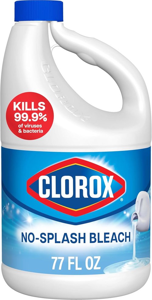 Clorox No Splash Bleach - 77 Ounces | Safe, Easy-To-Use Formula for Effective Cleaning