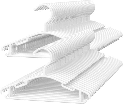 GoodtoU Baby Hangers - 60 Pack Plastic Clothes Hangers for Toddler & Infant Nursery (White)
