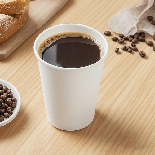 Cxsel Coffee Cups, 100 Count 12 Oz Paper Cups, Disposable Cups for Hot and Cold, Disposable Coffee Cups for Office Home Party