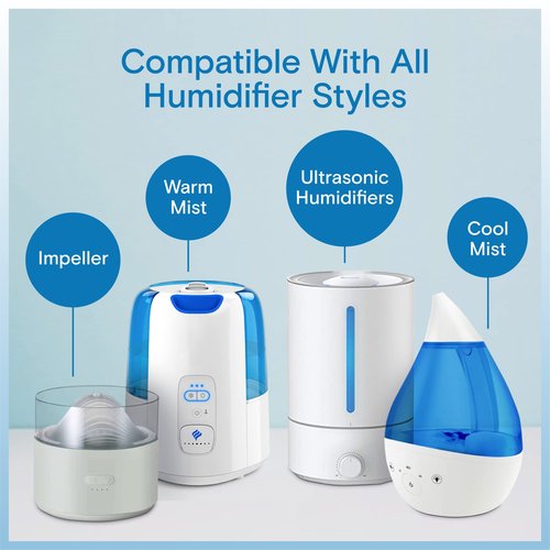 Berkland Humidifier Cleaner Drops for All Makes & Models - Made in USA Humidifier Treatment for Peak Performance - Water Humidifier Drops for Cleaning - Humidifier Solution Humidifier Water Treatment
