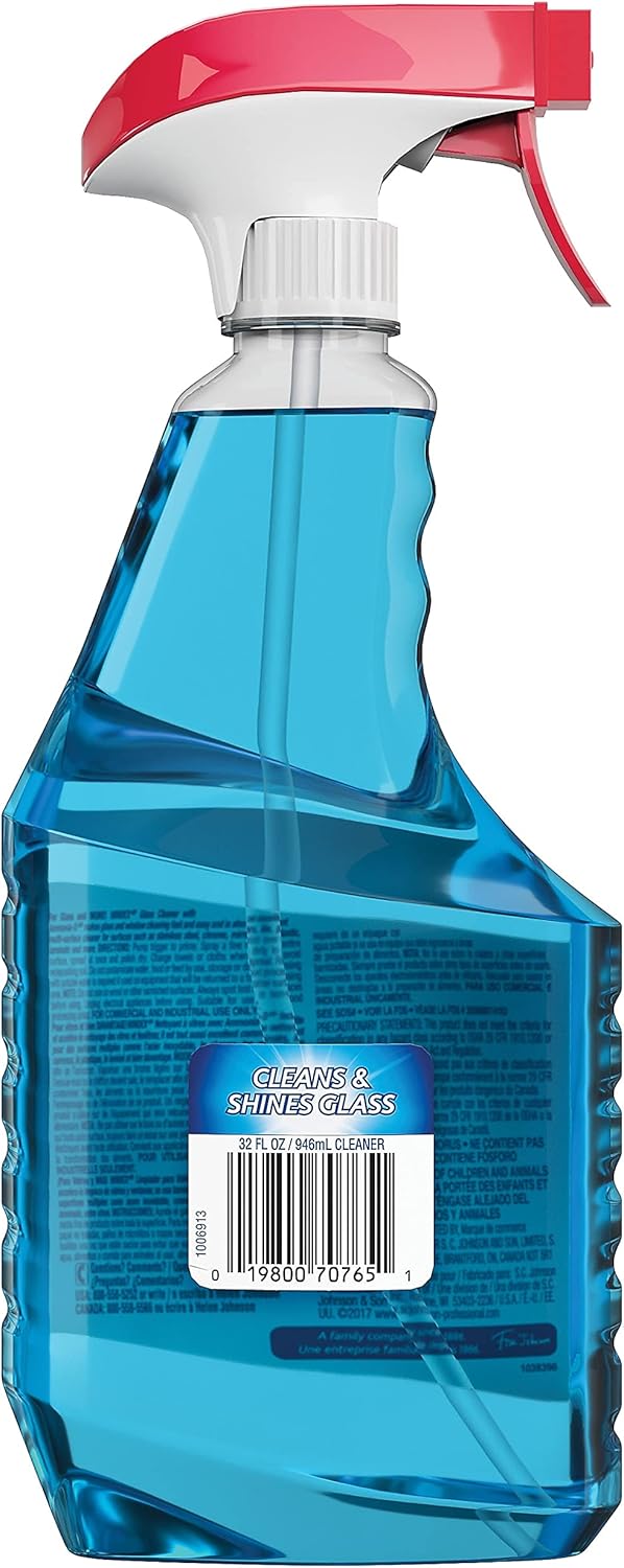 SC Johnson Windex Glass Cleaner - Streak-Free Shine, 32 oz, Blue | Perfect for Home and Office
