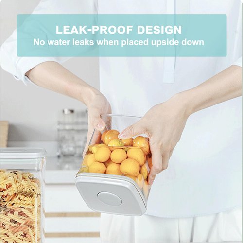 Cozey Daily Airtight Food Storage Container Pop Containers With Lids, Bpa Free for Spaghetti Cereal Flour Rice Kitchen Organizer (rectangle 520ml / 0.52qt)
