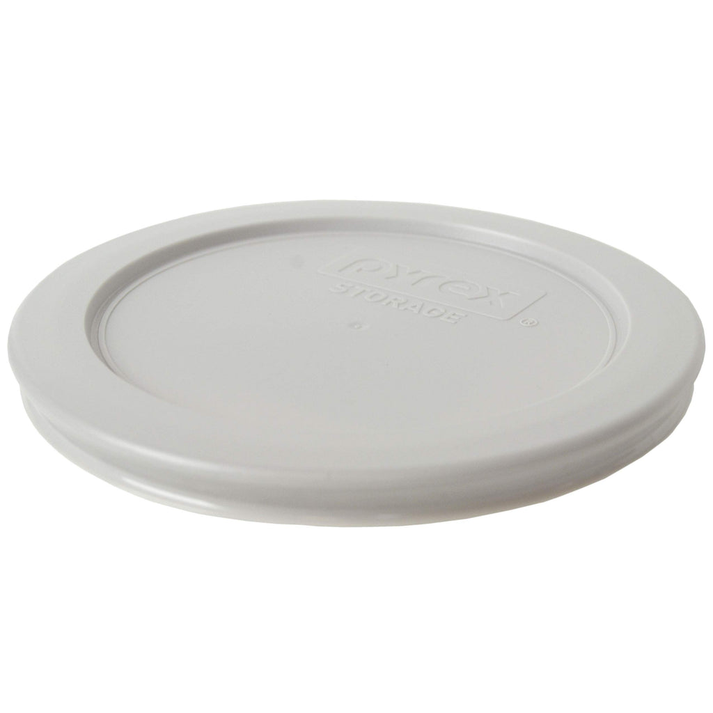 Pyrex 7200 2 Cup Glass Bowls & 7200-PC Sleek Silver Food Storage Replacement Lids (4-Pack) - Made in USA