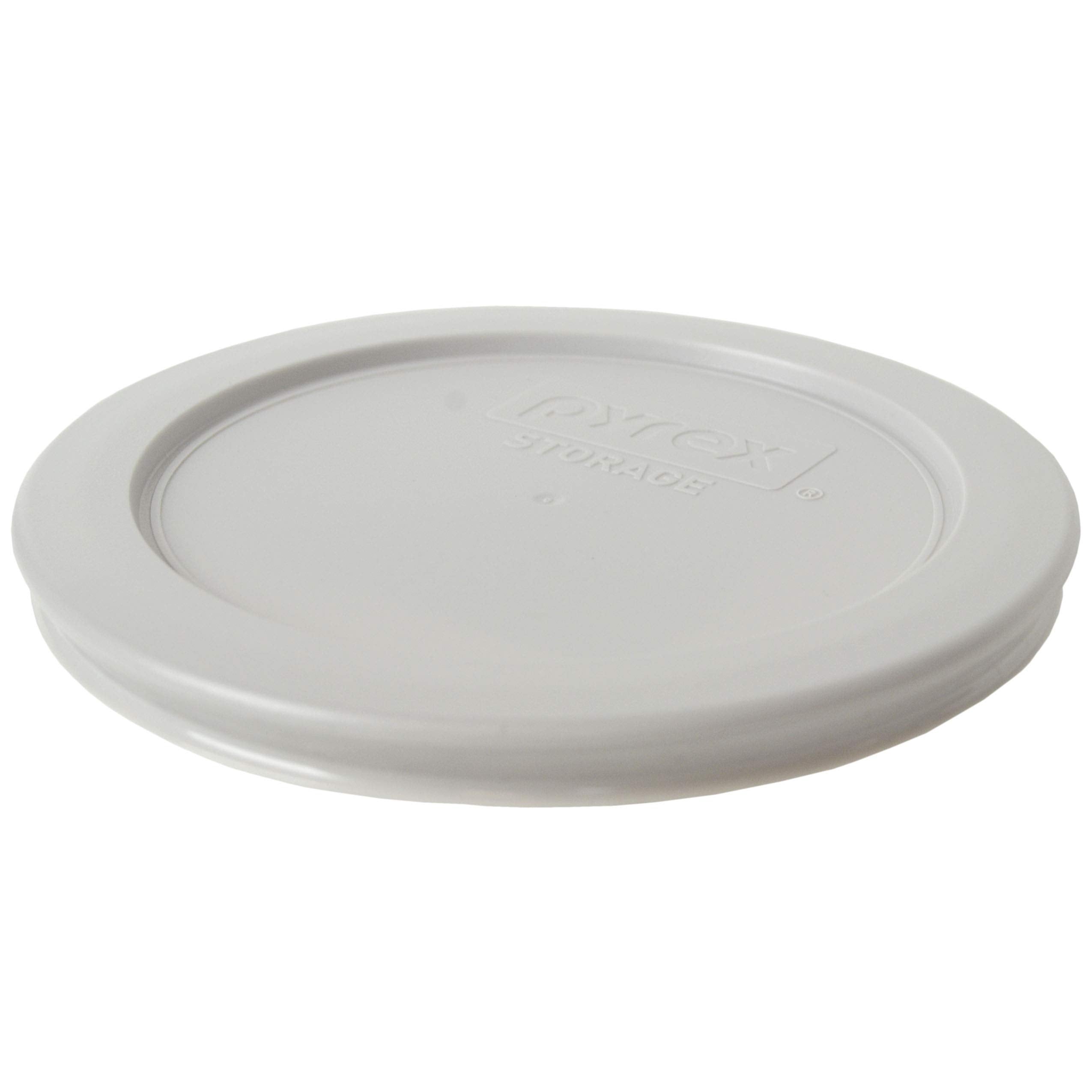 Pyrex 7200 2 Cup Glass Bowls & 7200-PC Sleek Silver Food Storage Replacement Lids (4-Pack) - Made in USA