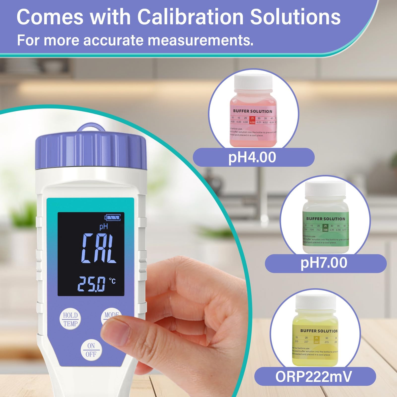 YewhickPool Salt Tester & Chlorine Meter, Pool pH Tester, 7 in 1 FAC Digital Salinity Tester for Saltwater Aquarium Sodium Chloride Swimming Pools Hot Tubs Spas