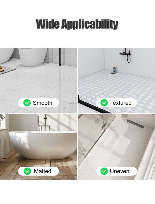Large Anti Slip Shower Mat - Yonala 39.4" x 31.5" Non Slip Shower Mat for Inside Shower, Trimmable PVC Shower Floor Mat for Shower Stall, Bathroom, Tub, Quick Drying Matt