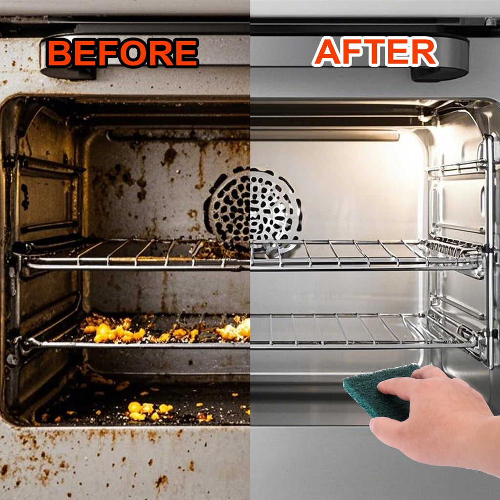 Palksky Heavy Duty Oven Cleaner Tools, Oven Cleaning Accessories, Oven Cleaning Kit with Crevice Cleaning Brush, Razor Blade Scraper, Pumice Stone, Cleaning Rags