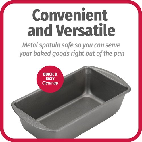 GoodCook Nonstick Loaf Pan - Heavy-Duty Steel Bakeware with Easy-Clean Coating | 9 x 5-Inch, Gray