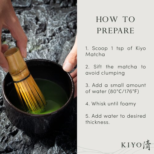 Kiyo Matcha Ceremonial Uji Matcha - Pure First Harvest Green Tea Powder from Japan (40g/1.41oz)