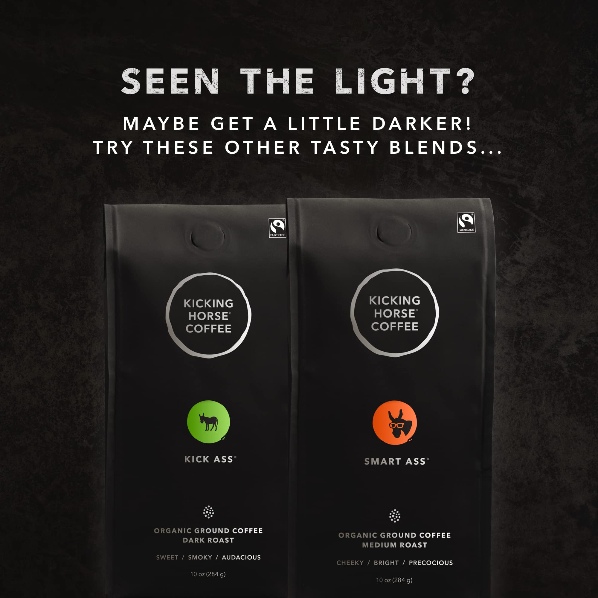 Kicking Horse Coffee Hola, Light Roast, Ground, 284 g (Pack of 6) - Certified Organic, Fairtrade, Kosher