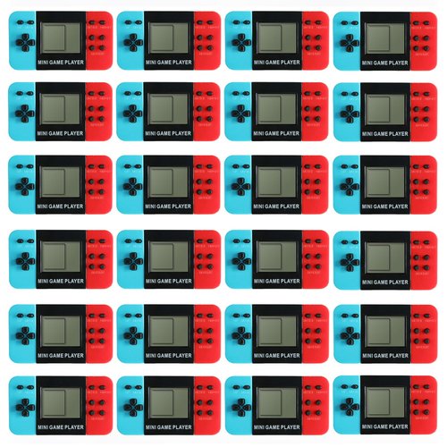 DOEA 24Pcs Video Game Party Favors for Kids, Arcade Keychain, Bulk Party Supplies for Birthday, Goodies Bags Stuffer Classroom Prizes
