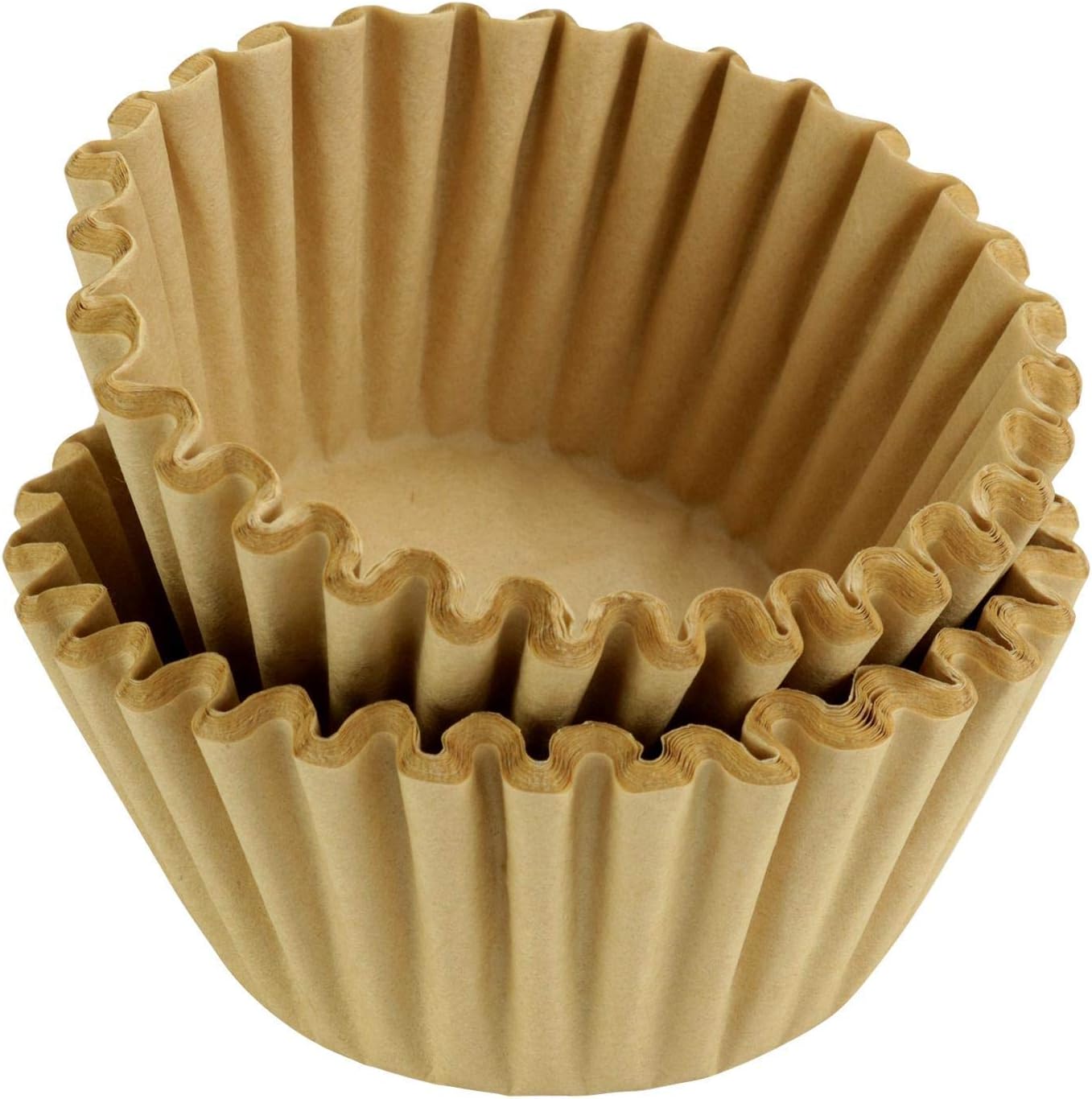 Natural Unbleached Coffee Filters - 8-12 Cup Basket | 200 Count for Perfect Brewing