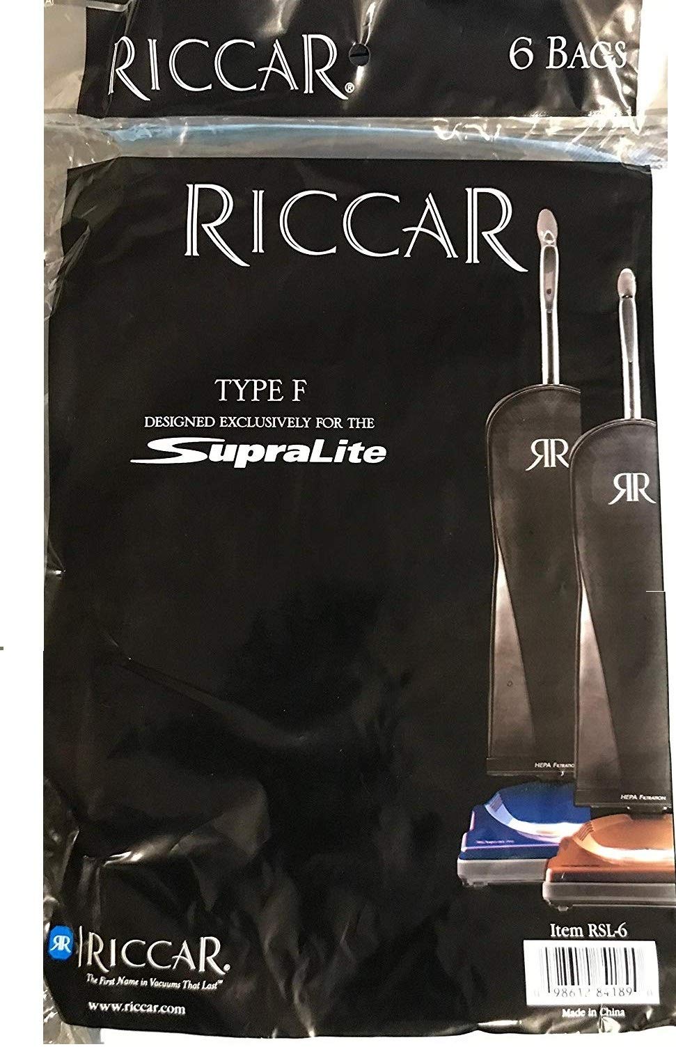 Riccar Supra Lite Upright Vacuum Bags - Designed to fit Simplicity Freedom Lightweight Uprights